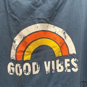 Good Vibes Blue Lightweight Romper